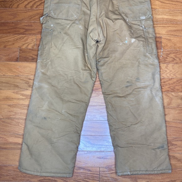 Vintage Carhartt Double Knee Insulated Bibs Overalls: Size 40x30 - Picture 9 of 10